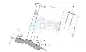 SR 50 ie AND carb. USA drawing Front fork I