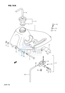 JR50 (P28) drawing FUEL TANK (MODEL M)