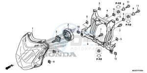 NC700DC Integra E drawing HEADLIGHT