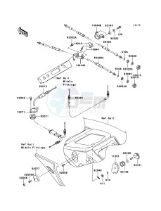 JET SKI 900 STX JT900E6F FR drawing Cables