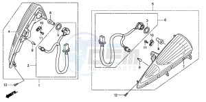 SH300 drawing FRONT WINKER