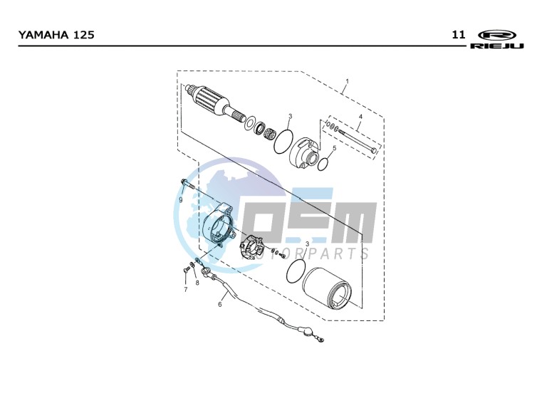 STATOR  Yamaha 125 4t Euro 2