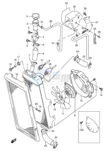 VX800 (E4) drawing RADIATOR