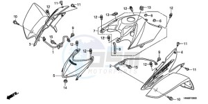 TRX250XA Australia - (U) drawing FRONT FENDER