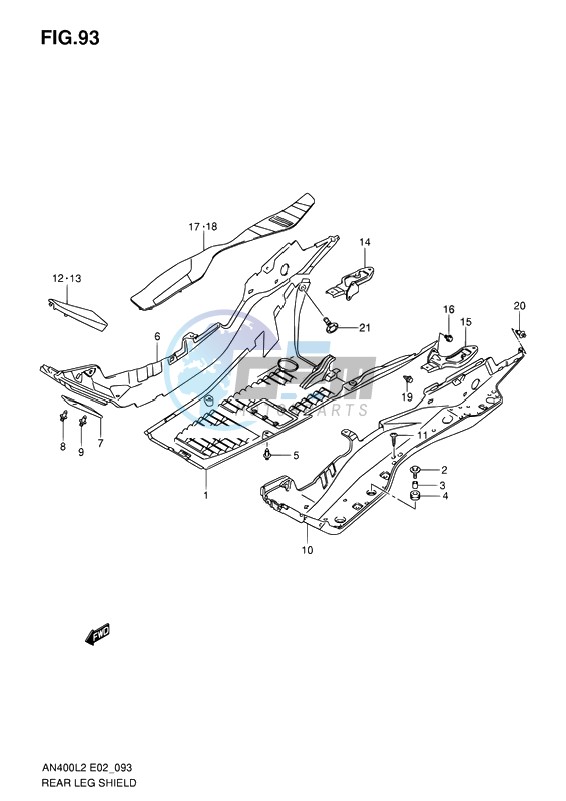 REAR LEG SHIELD