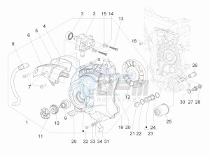 Runner 200 ST 4t e3 drawing Flywheel magneto cover - Oil filter