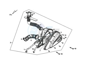 TONIK 125 drawing AIRFILTER