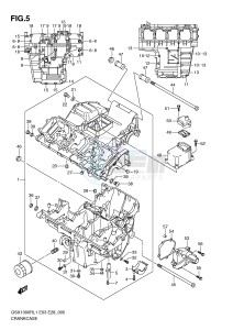 GSX1300R (E3-E28) Hayabusa drawing CRANKCASE