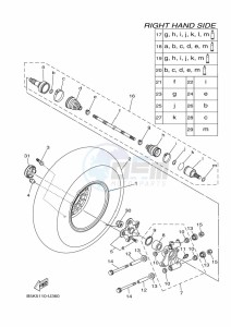 YFM700FWBD KODIAK 700 EPS (BGFW) drawing REAR WHEEL 2