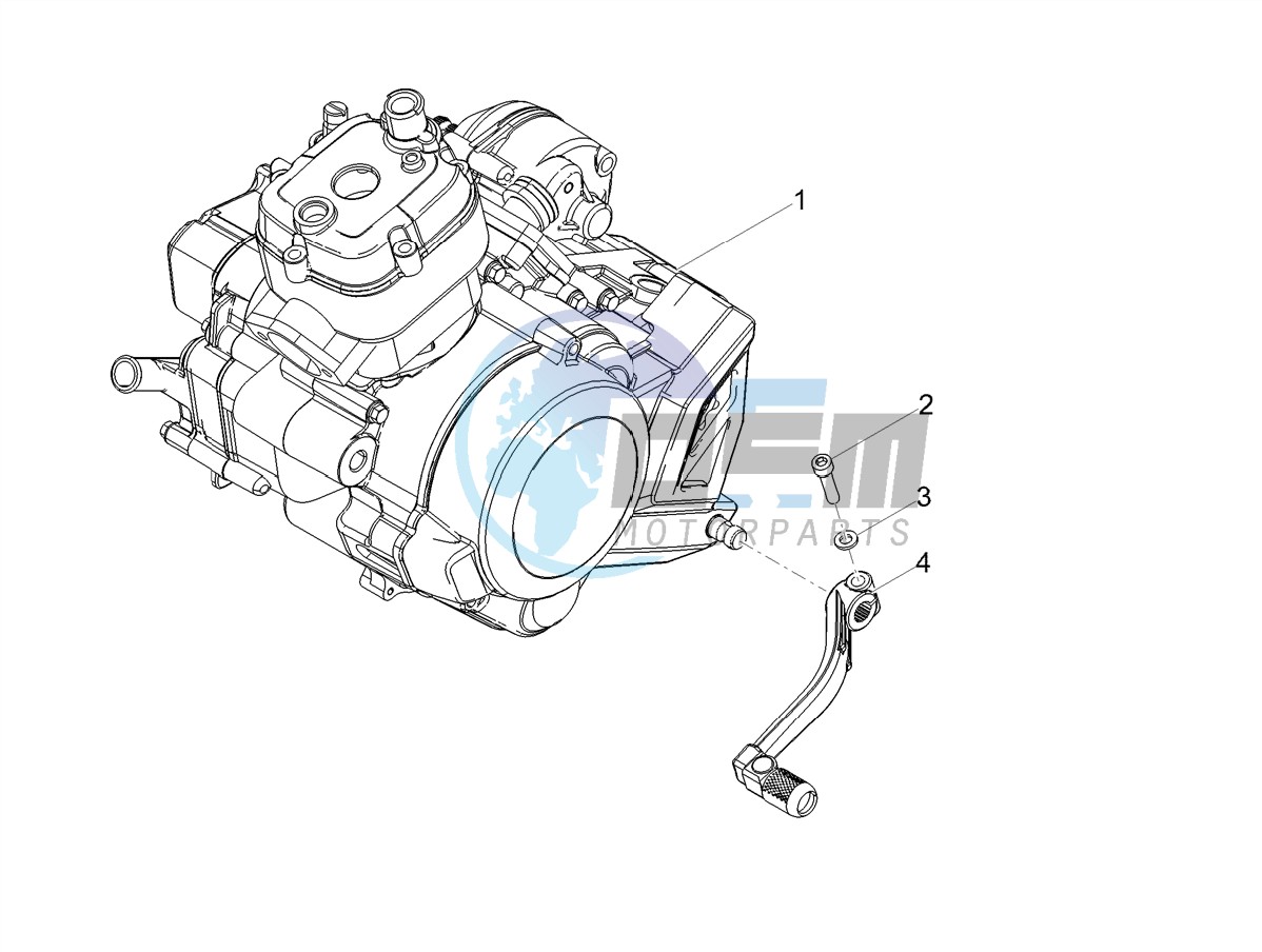 Engine-Completing part-Lever