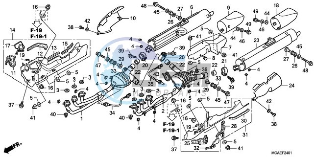 EXHAUST MUFFLER (EXCEPT G L1800-BR)