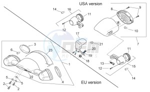 Scarabeo 100 4T e3 drawing Tail light