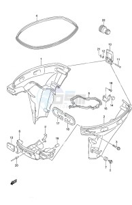 DF 9.9B drawing Side Cover Remote Control