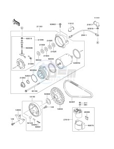 EX 500 D [NINJA 500R] (D6F-D9F) D6F drawing STARTER MOTOR