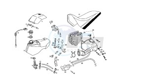 SENDA SM X-TREM - 50 CC EU2 drawing FUEL TANK