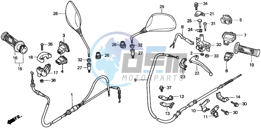 HANDLE LEVER/SWITCH/CABLE