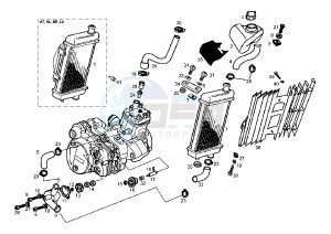 SENDA R X-TREM EU2 - 50 cc drawing COOLING SYSTEM