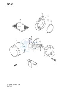 DL1000 (E3-E28) V-Strom drawing OIL PUMP