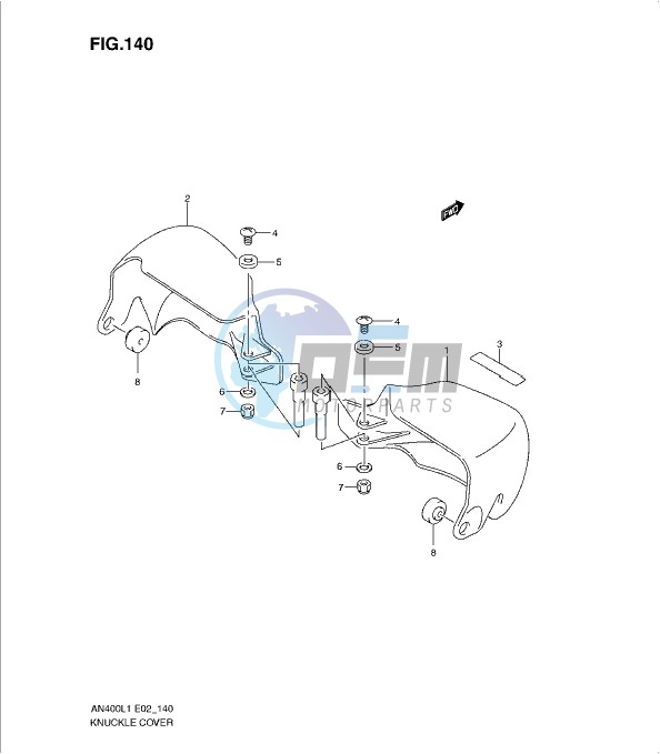 KNUCKLE COVER (AN400ZAL1 E51)