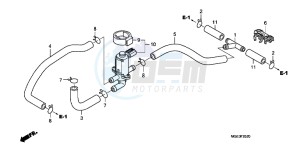 VFR1200FDD VFR1200F Dual Clutch UK - (E) drawing AIR INJECTION CONTROLVALVE