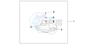 ST1300A9 CH / ABS MME - (CH / ABS MME) drawing PILLION ARM REST SET