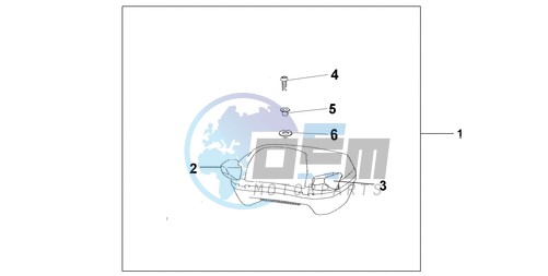 PILLION ARM REST SET