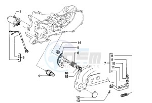 SKIPPER 125-150 drawing Starting Motor - Starting lever