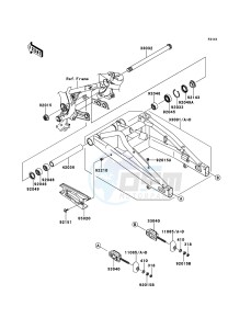 ER-6n ABS ER650B6F GB XX (EU ME A(FRICA) drawing Swingarm