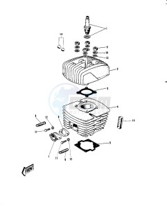 G4 TR (D-E) 100 drawing CYLINDER HEAD_CYLINDER -- 70-73- -