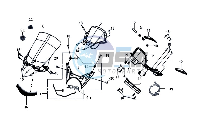 WINDSCREEN - HANDLEBAR COVER