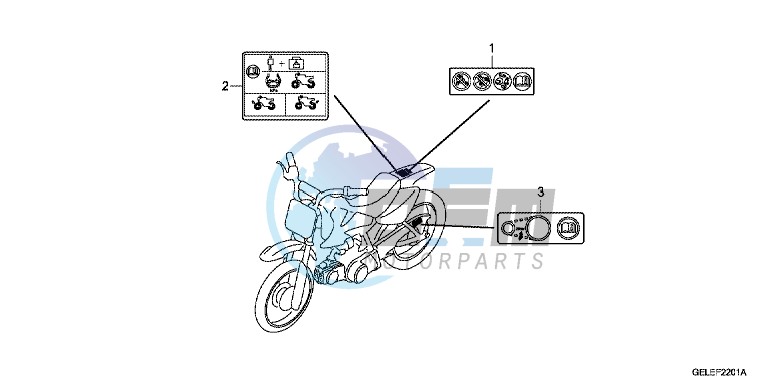 CAUTION LABEL (CRF50FA/ B)