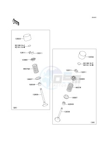 ZX 1000 D [NINJA ZX-10R] (D6F-D7FA) D6F drawing VALVE-- S- -