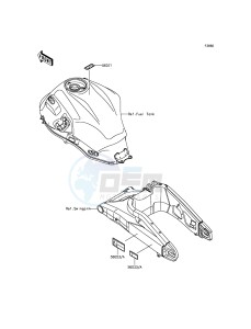 VERSYS_650_ABS KLE650FFF XX (EU ME A(FRICA) drawing Labels