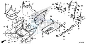 SH125ASE SH125AS UK - (E) drawing FLOOR STEP/UNDER COVER