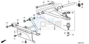 TRX500FAA Australia - (U) drawing FRONT ARM