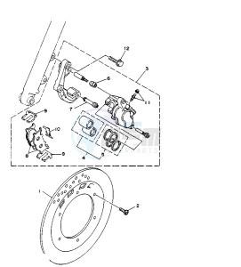 XV VIRAGO 250 drawing FRONT BRAKE CALIPER