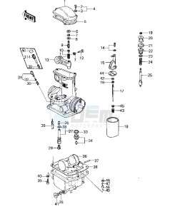 KZ 1000 A [KZ1000] (A3-A4) [KZ1000] drawing CARBURETOR PARTS-- U.S.A.- --- 79-80 A3_A3A_A4- -