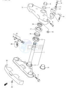 VL250 (E2) drawing FRONT FORK BRACKET (MODEL Y K1)