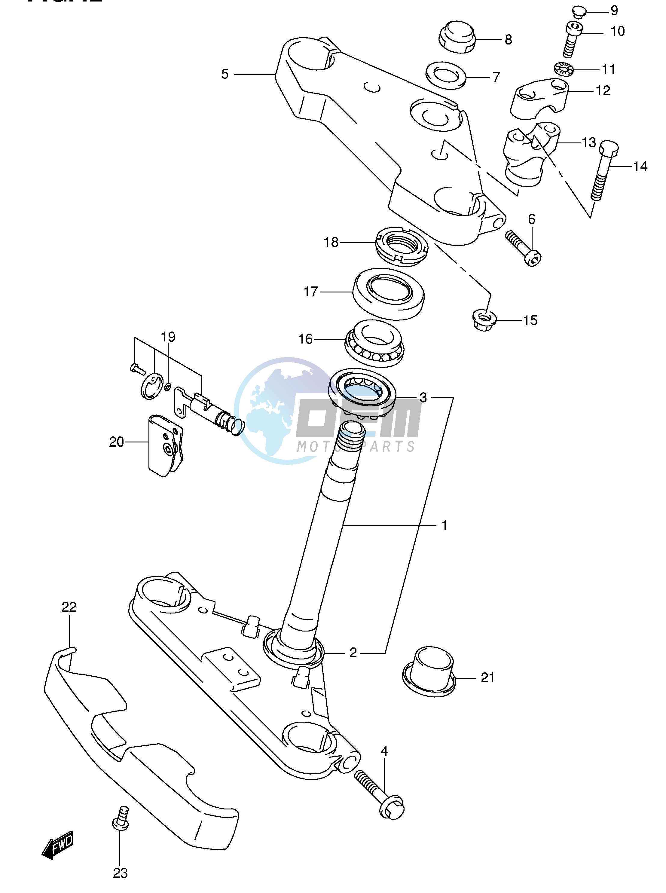 FRONT FORK BRACKET (MODEL Y K1)