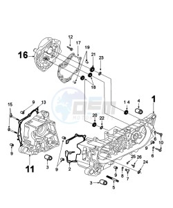 TWEET 50 V PRO (ALL) drawing CRANKCASE