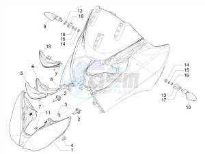 MP3 500 MAXI SPORT-BUSINESS-ADVANCED E4 ABS (EMEA-APAC) drawing Front headlamps - Turn signal lamps