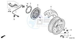 GL18009 SI / AB NAV - (SI / AB NAV) drawing REAR WHEEL