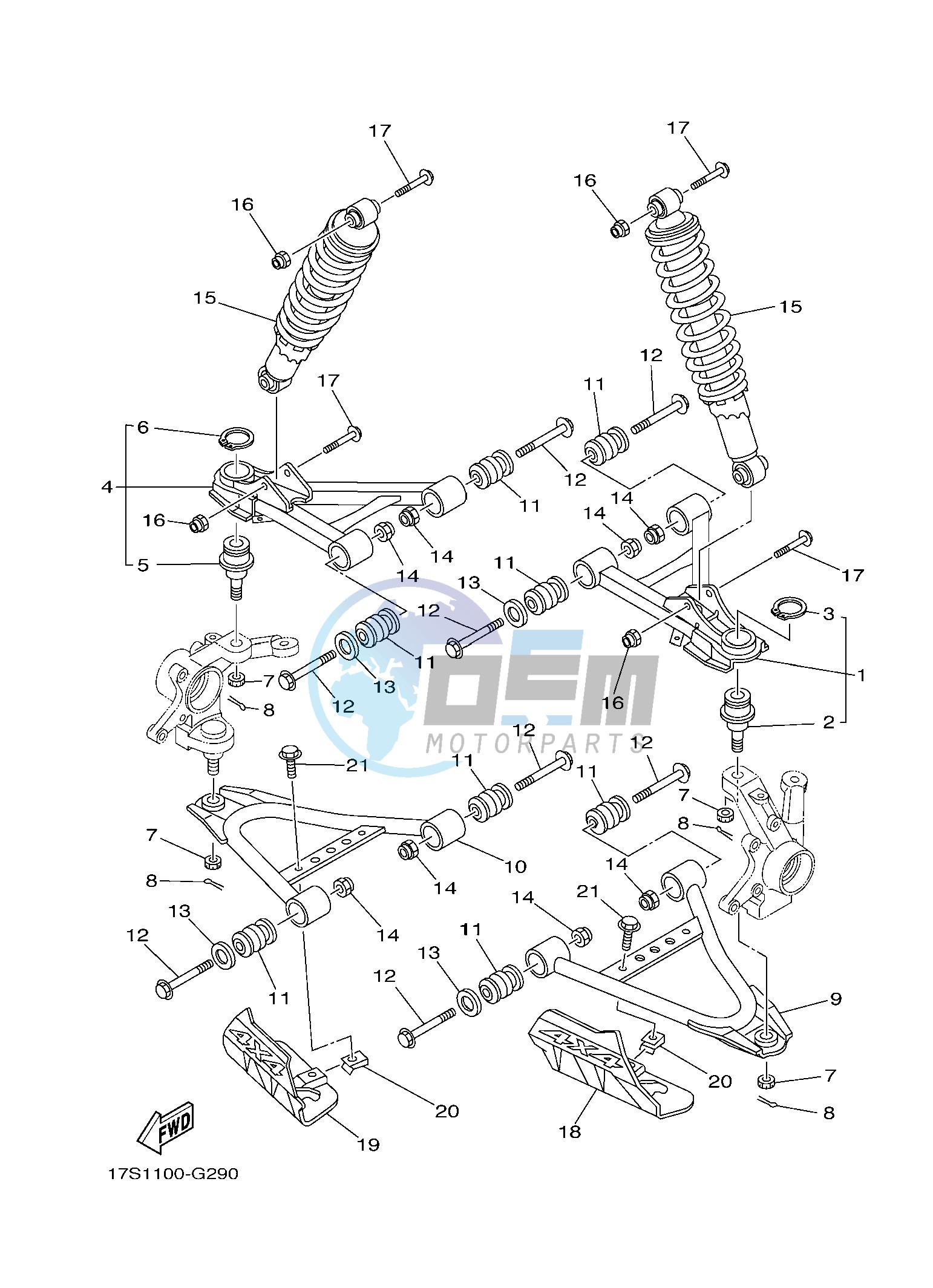 FRONT SUSPENSION & WHEEL