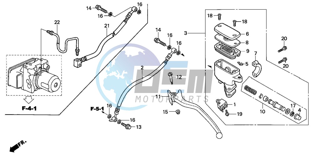 REAR BRAKE MASTER CYLINDER