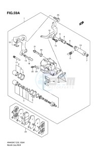 AN400Z ABS BURGMAN EU-UK drawing REAR CALIPER