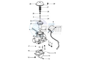 X9 180 Amalfi drawing Carburetor  Spares