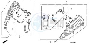 SH300A9 ED / ABS TBX drawing FRONT WINKER