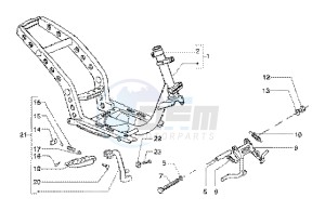 Runner 180 FXR 2t drawing Chassis - Central stand