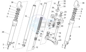 V7 Special 750 USA-CND drawing Fron fork II