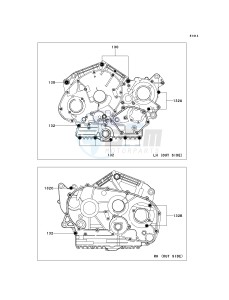 VN 900 C [VULCAN 900 CUSTOM] (7F-9FA) C9F drawing CRANKCASE BOLT PATTERN